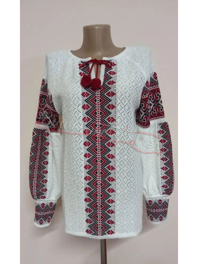 Knitted women's vyshyvanka 5384 size 46