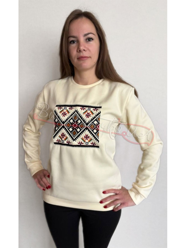 Women's jumper in off-white 0011 size S-M