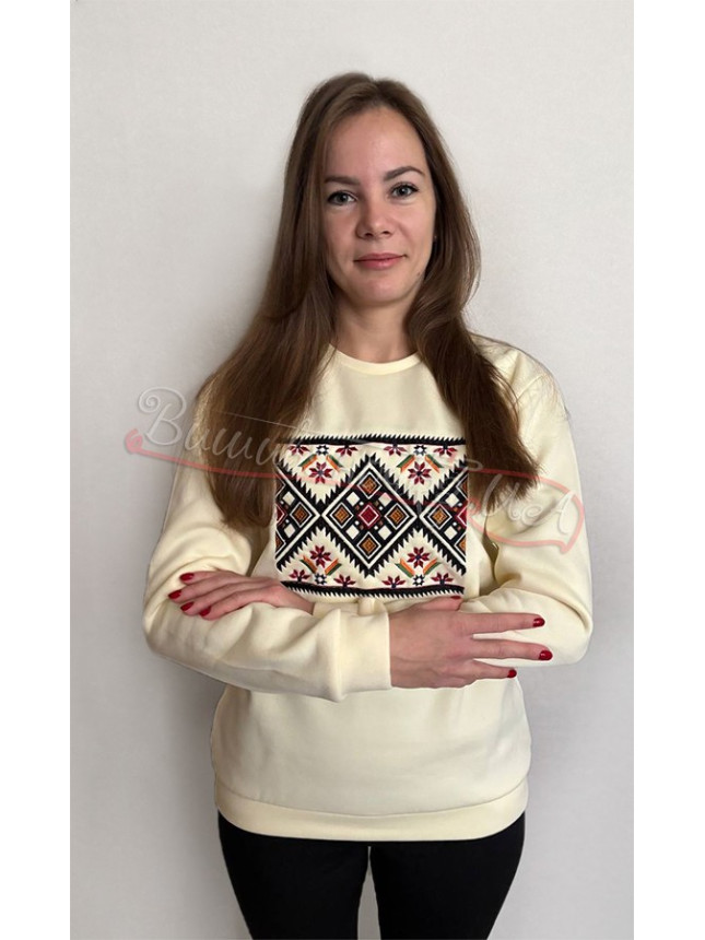 Women's jumper in off-white 0011 size S-M