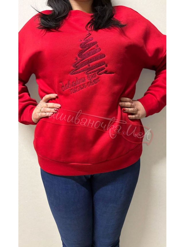 Sweatshirt Christmas in red 0012