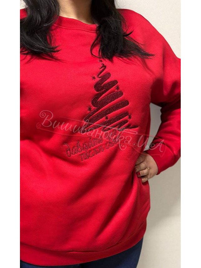 Sweatshirt Christmas in red 0012