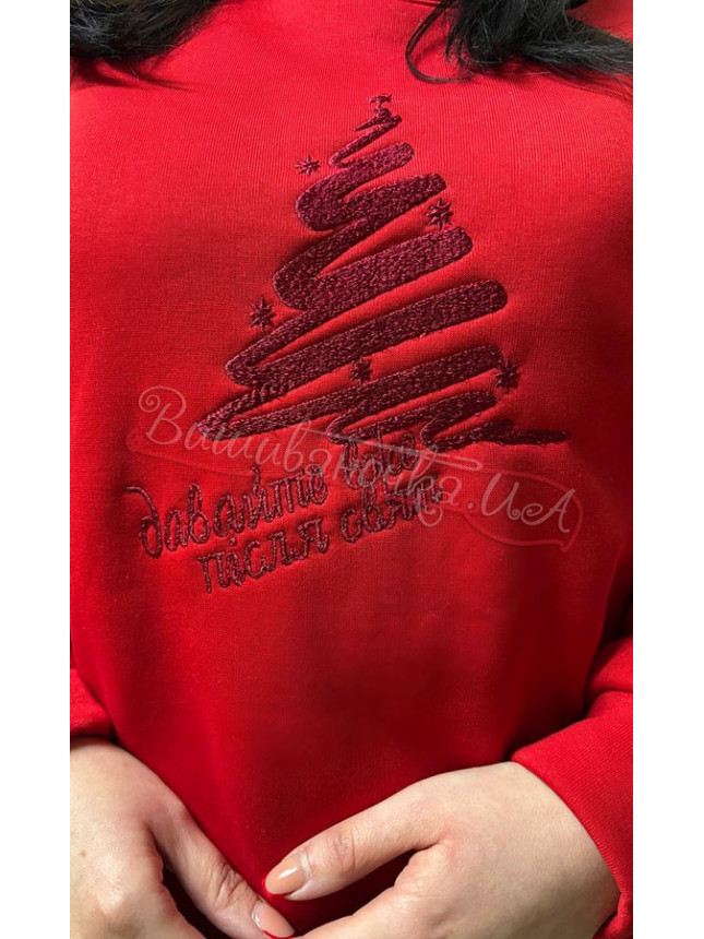 Sweatshirt Christmas in red 0012