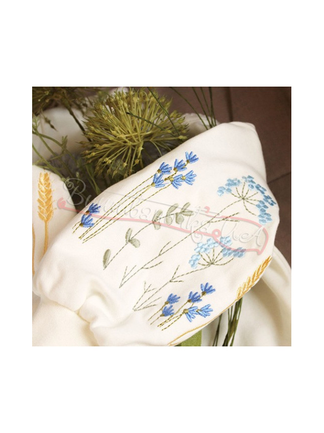 Bodysuit for a girl with embroidery БД66 size 62