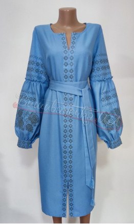 Bright women's dress 456-2.2 colour Light blue