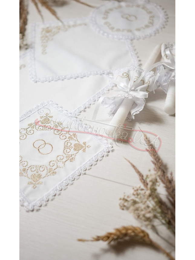 Set wedding, gold embroidery ЗХ-01