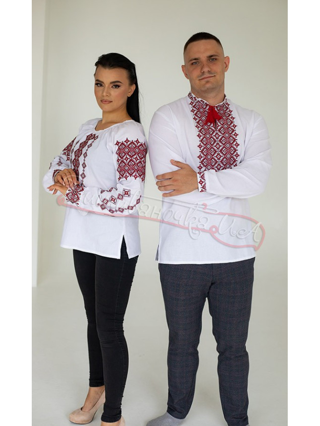 Traditional embroidered shirts for a couple 70162