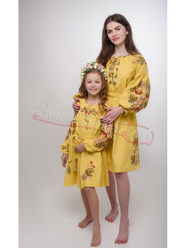 Set of dresses for mother and daughter 7441