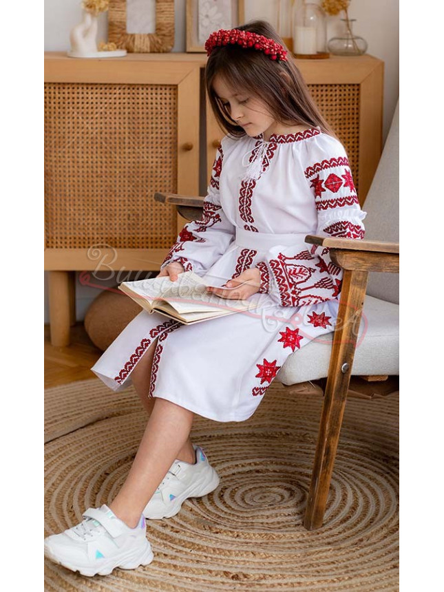 Elegant dress for a girl 851-2 size 128