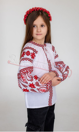 Блузка для дівчинки з вишивкою 951-2