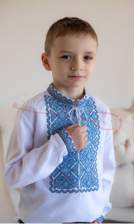 Рубашка для мальчика с вышивкой 751-3