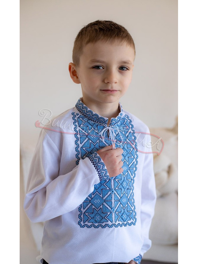 Рубашка для мальчика с вышивкой 751-3