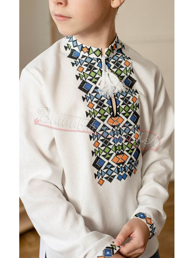 Vyshyvanka with geometric pattern 4447 size 110