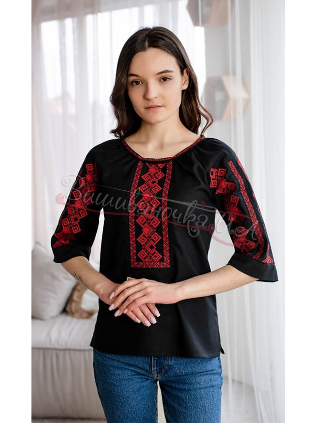 Women's blouse with embroidery 4660 size 42