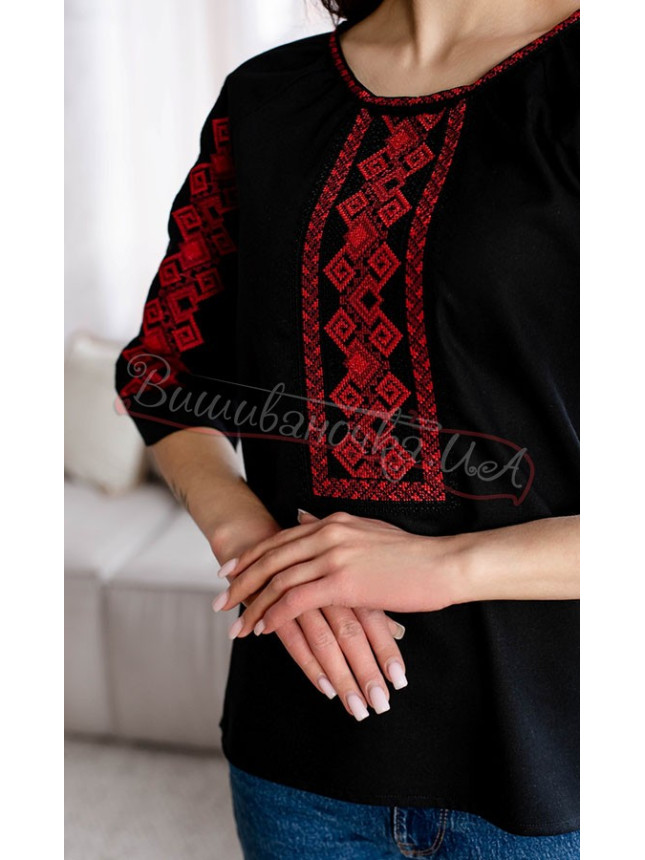 Women's blouse with embroidery 4660 size 42