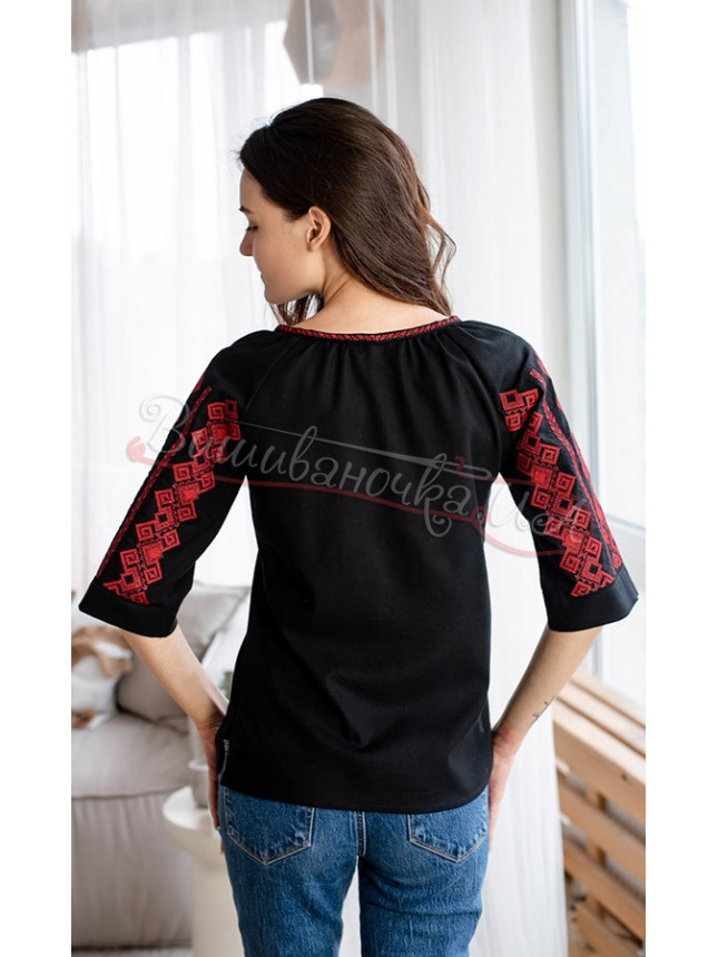 Women's blouse with embroidery 4660 size 42