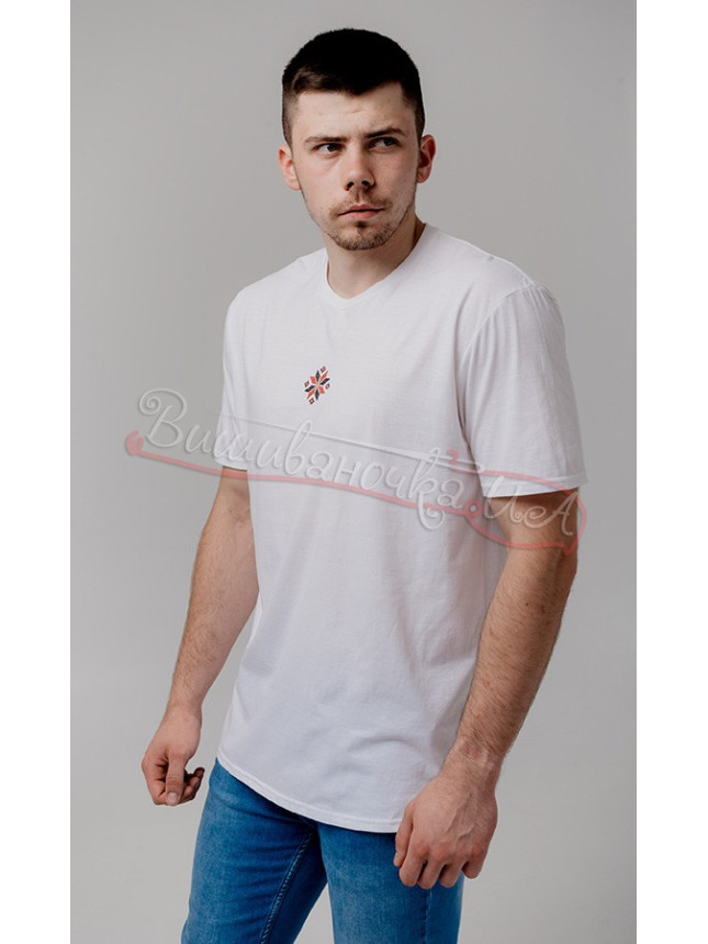 Men's T-shirt with embroidery 3002 colour Black size XL
