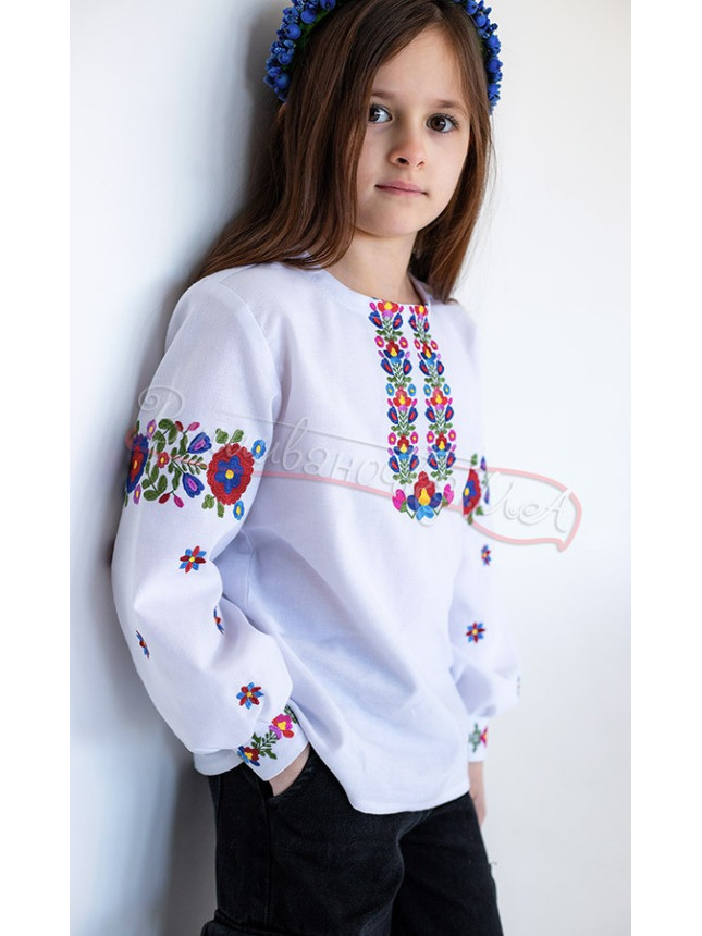 Colourful vyshyvanka for a girl 9280 size 122
