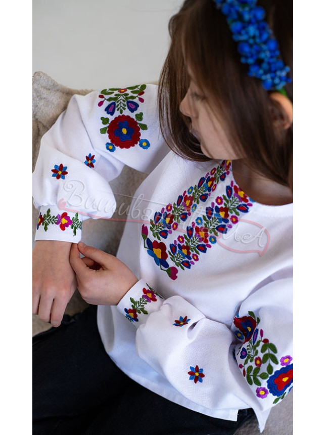 Colourful vyshyvanka for a girl 9280 size 122