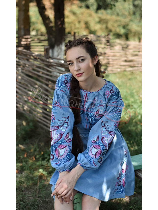 Платье женское изо льна 4610-к