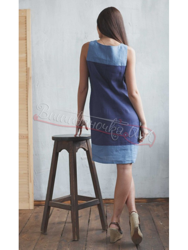 Women's linen dress SL 172 colour Grey size S
