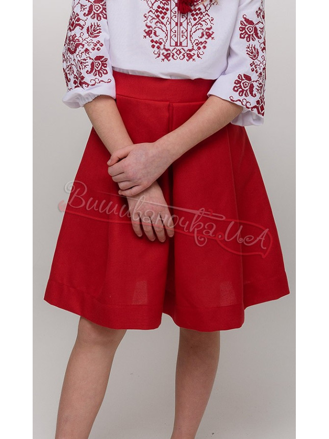 Skirt for a girl С01 colour Blue size 116-122