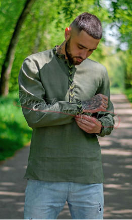 Men's embroidered shirt 4257