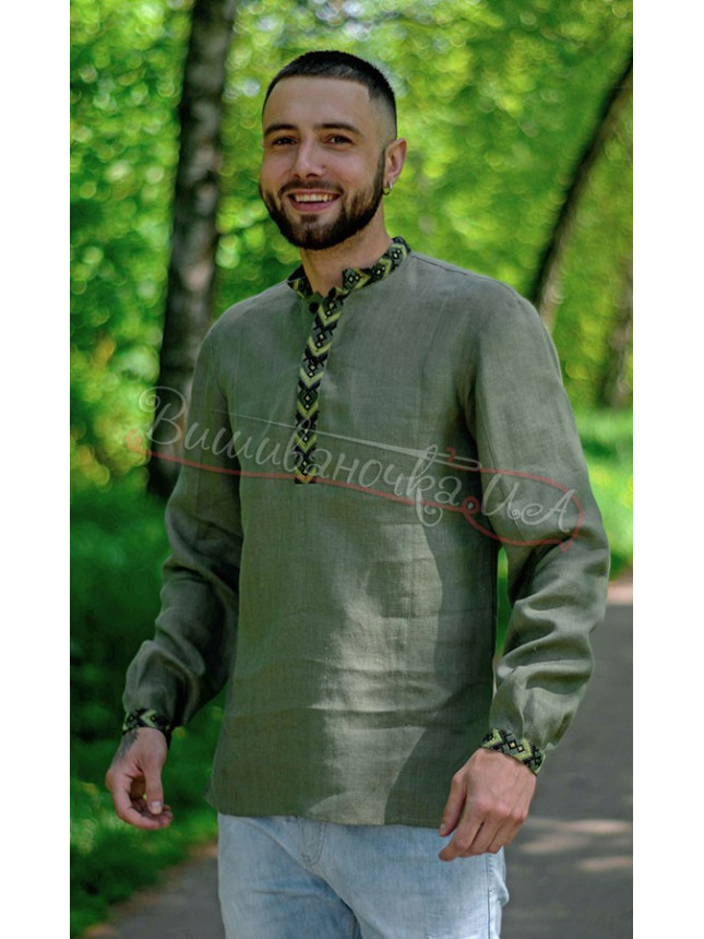 Men's embroidered shirt 4257 size 46
