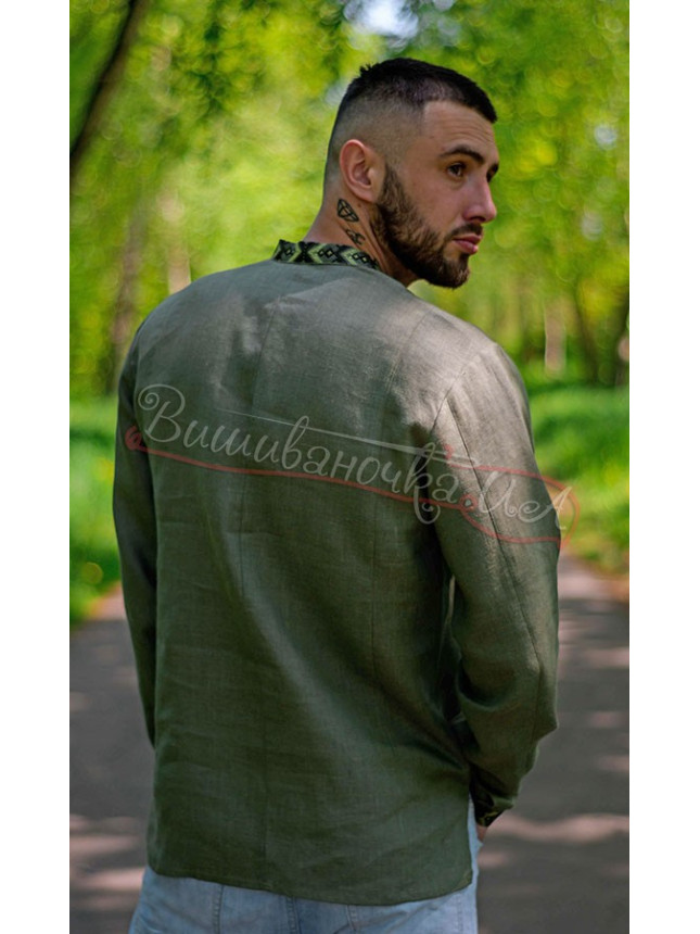Men's embroidered shirt 4257 size 46