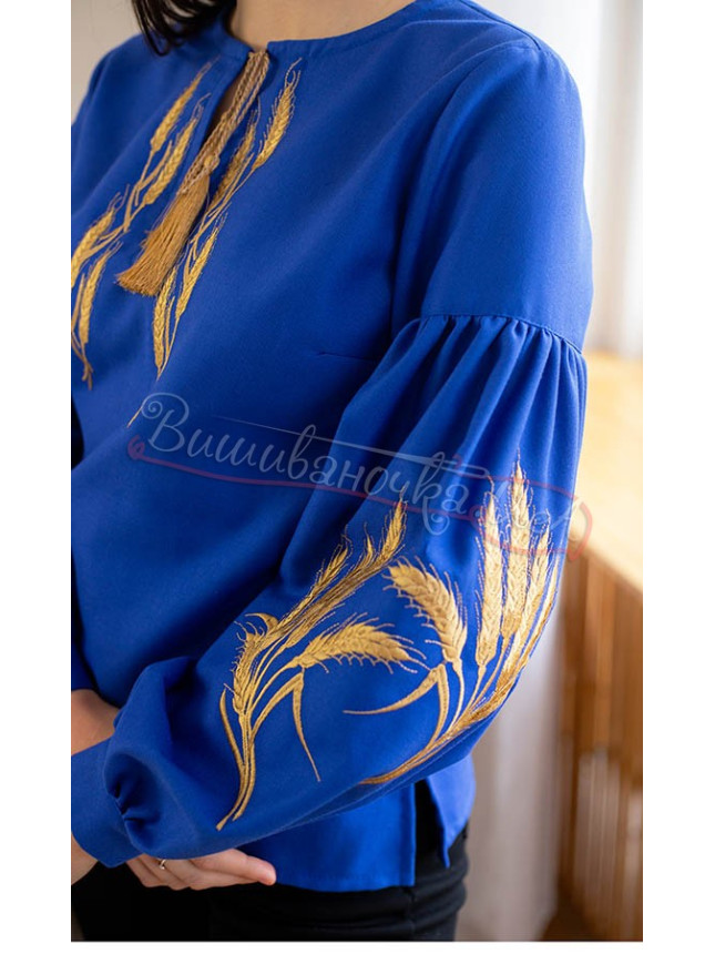 Women's blouse with wheat ears 212-7 size 56