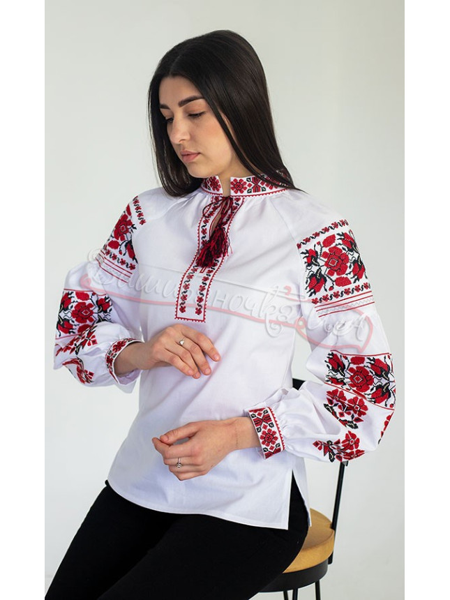 Women's vyshyvanka with a floral ornament 2290-Б size 54