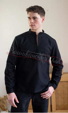 Black men's vyshyvanka 317-5