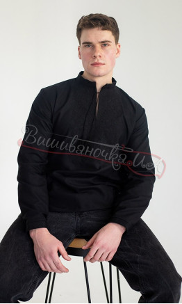 Black men's vyshyvanka 317-5