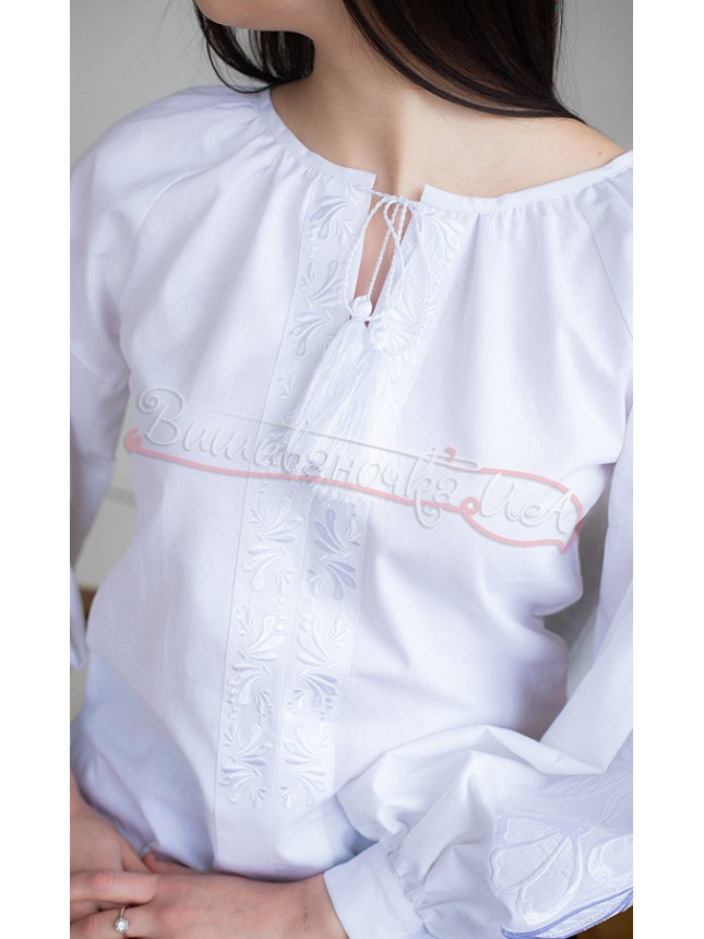 Women's blouse with white ornament 2901 size 52
