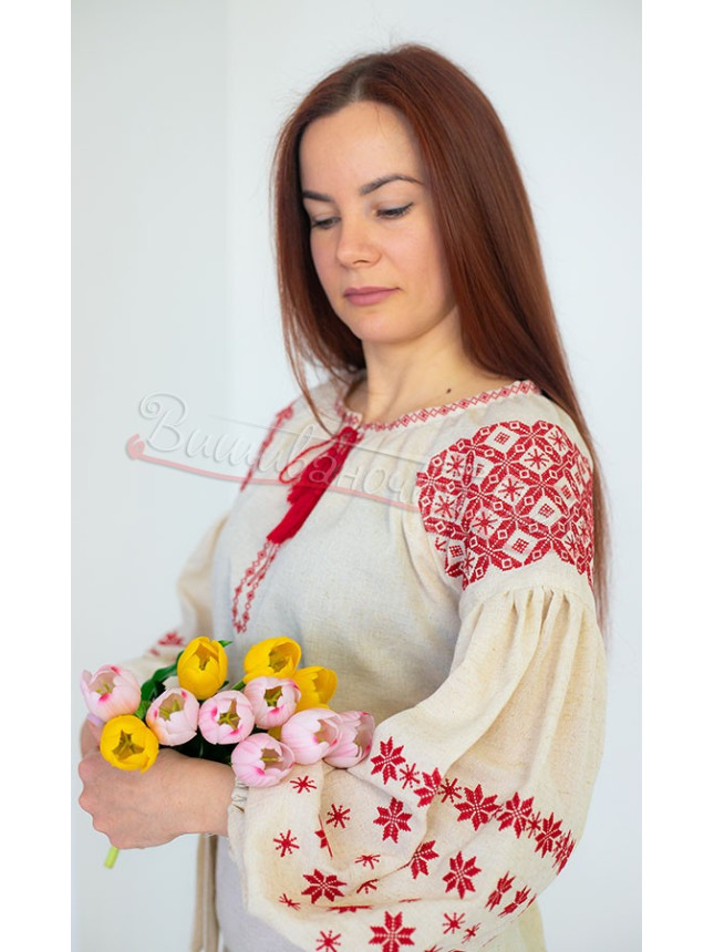 Платье женское вышитое 135-4