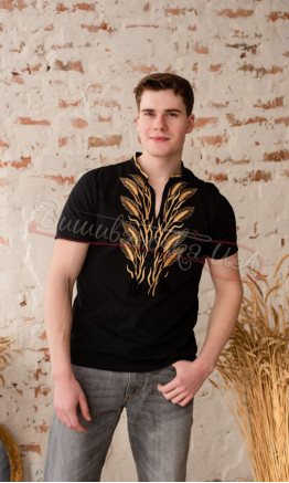 Men's T-shirt with wheat ears 5219