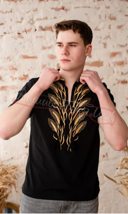 Men's T-shirt with wheat ears 5219