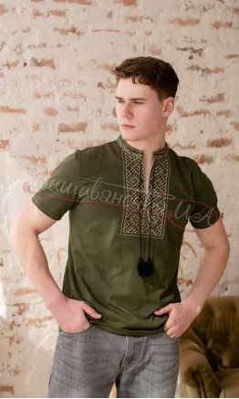 T-shirt in khaki 5209