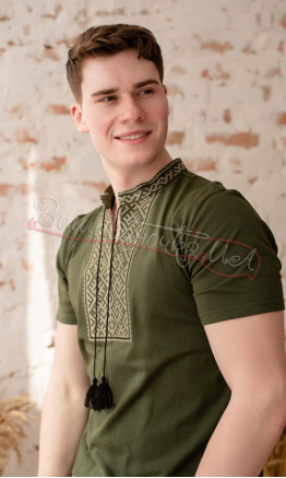 T-shirt in khaki 5209