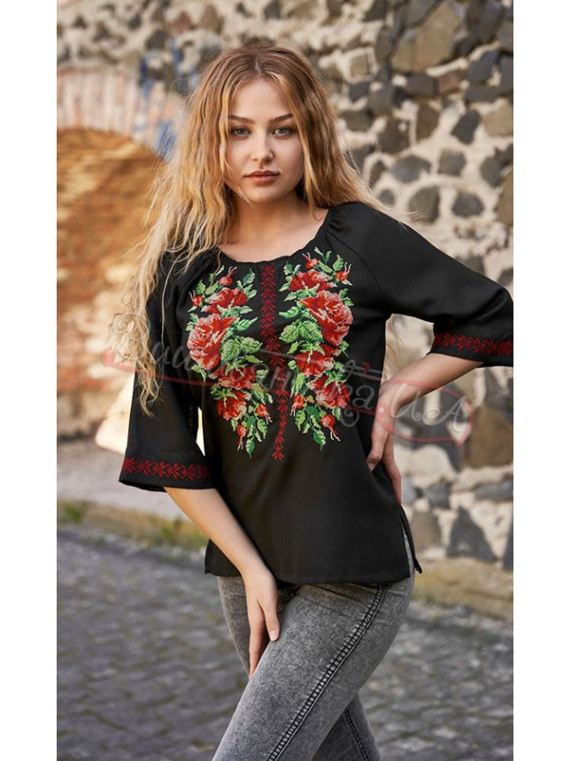 Vyshyvanka in black 4562