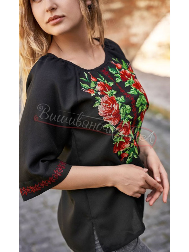 Vyshyvanka in black 4562