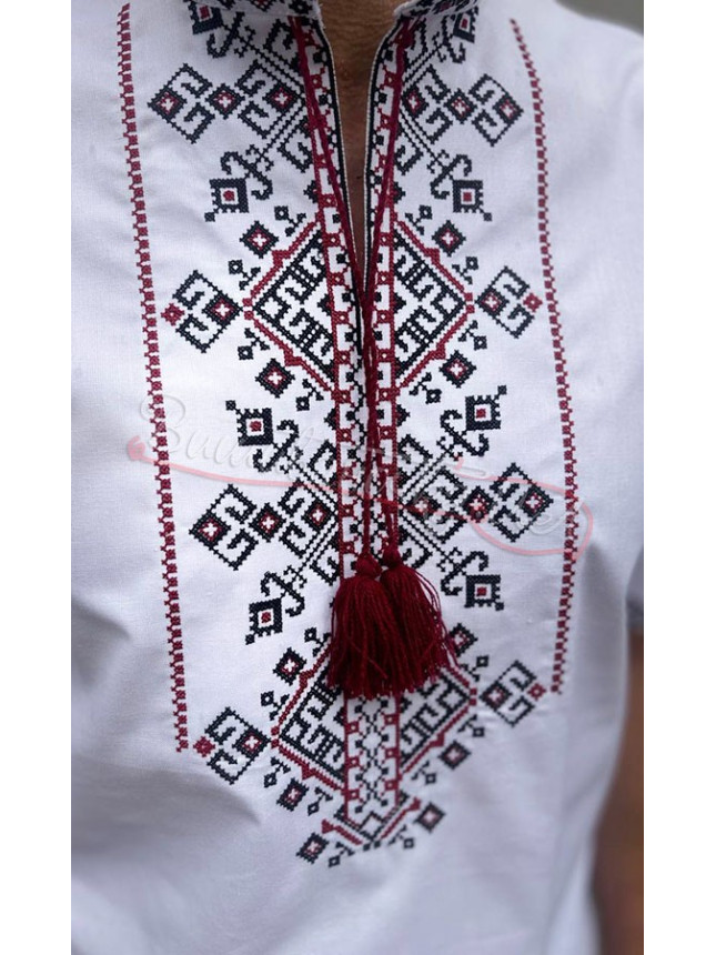 Вышиванка с коротким рукавом 3176-4.1к