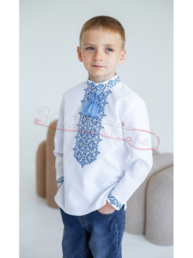 Embroidered shirt for a boy 7016-3 size 134