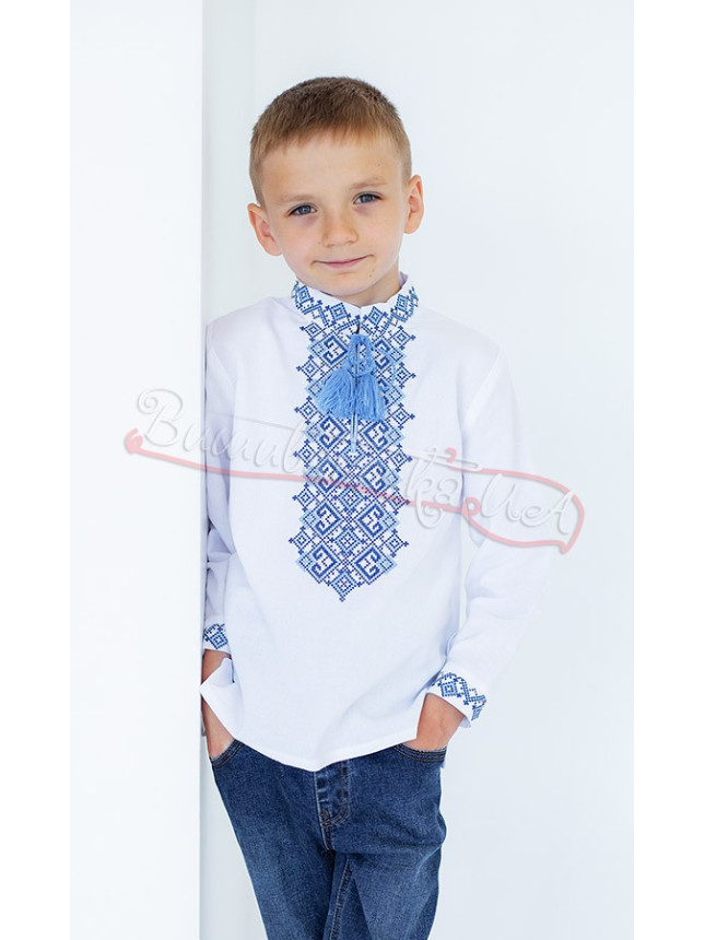 Embroidered shirt for a boy 7016-3 size 134