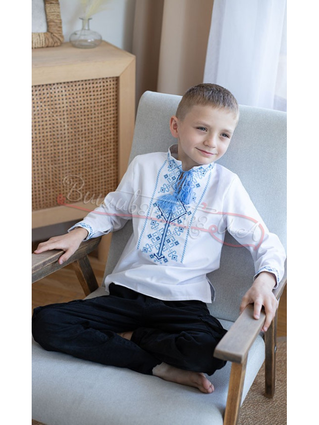 Embroidered shirt for a boy 7176-3 size 140