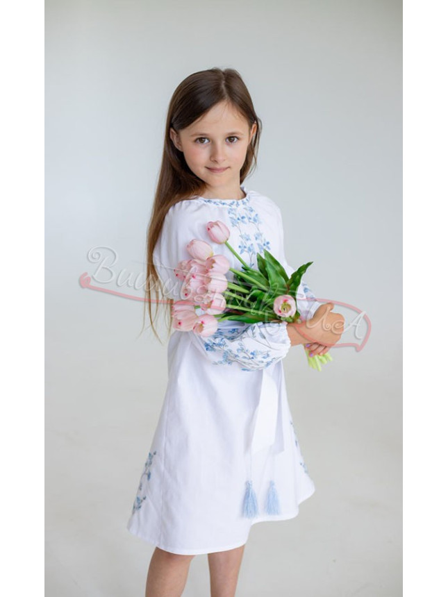 Dress for a girl with an ornament delicate in 829-3 size 110