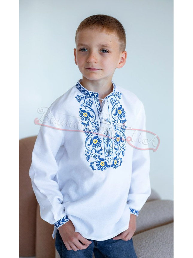 Shirt for a boy with embroidery 717-3 size 146