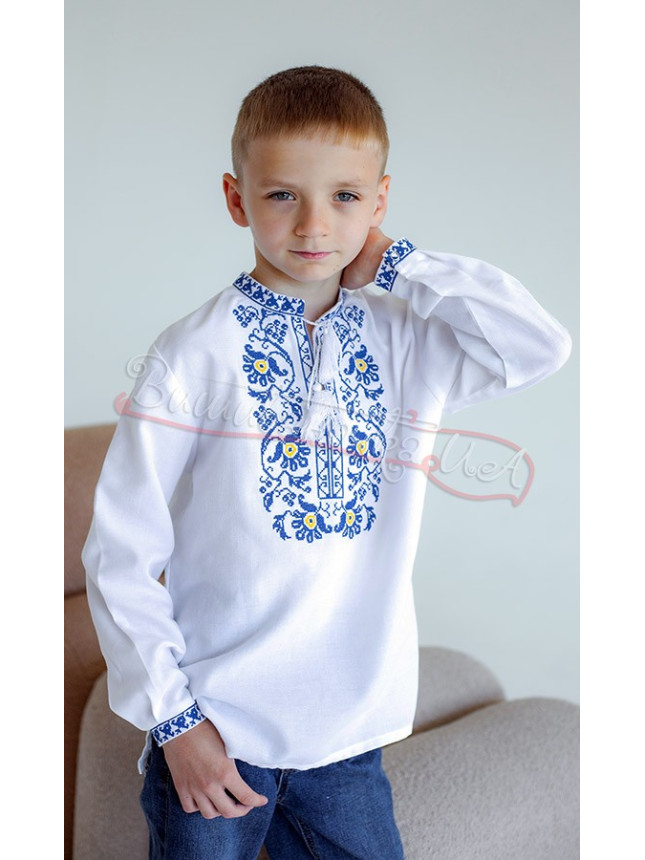 Shirt for a boy with embroidery 717-3 size 146