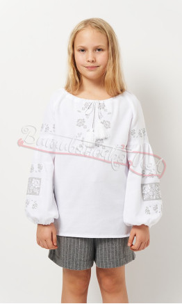 Вышитая блуза для девочки 918-1