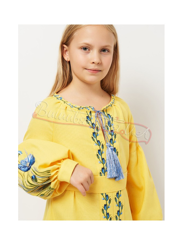 Children's dress with floral pattern 8215-8 size 110