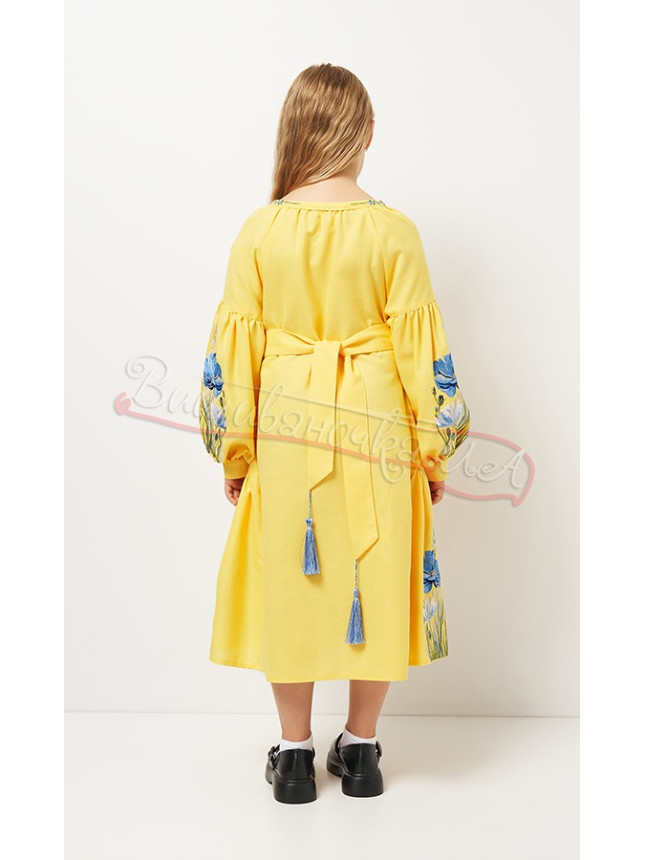 Children's dress with floral pattern 8215-8 size 110